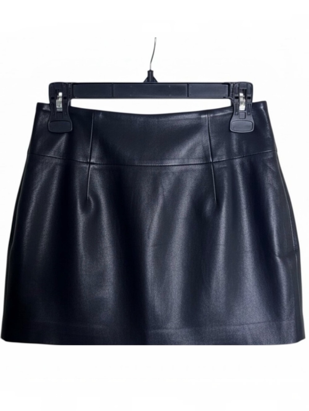 Hersy Mini Skirt Faux Leather Woman's sz S Black - Picture 4 of 6